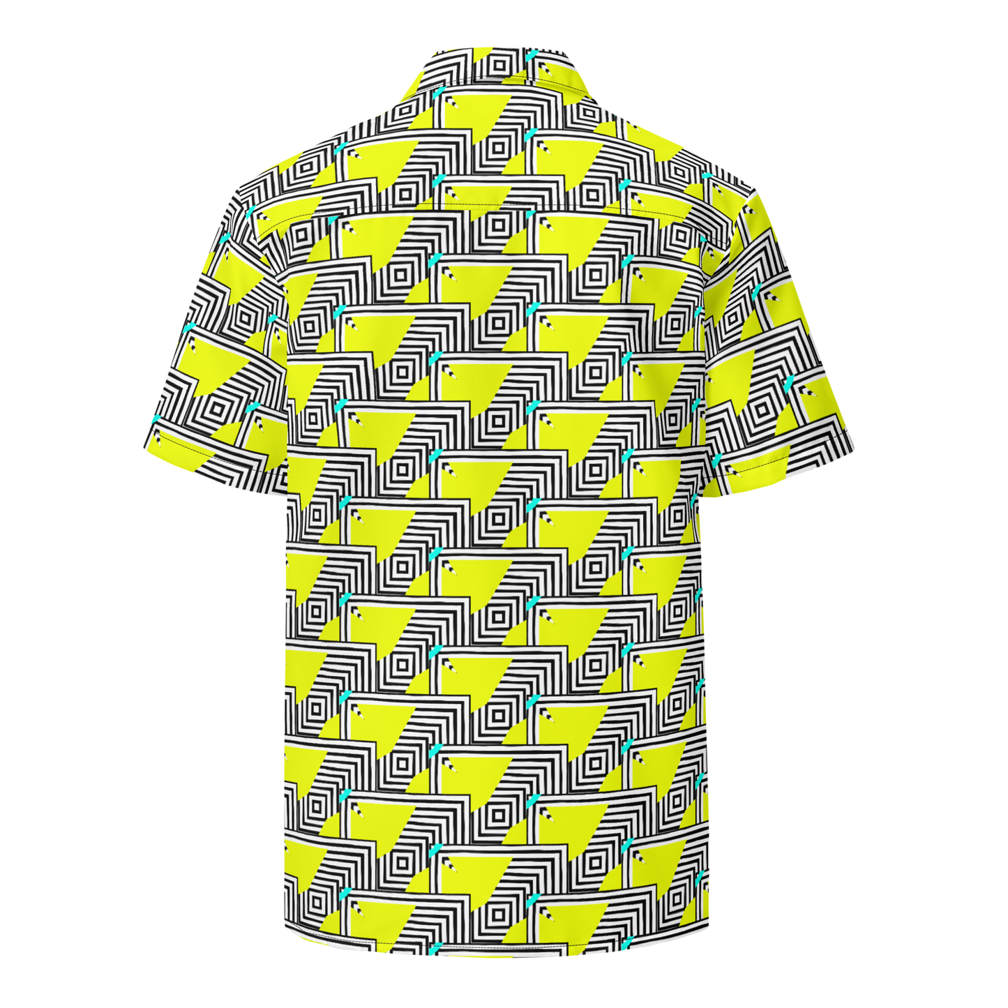 Unisex button shirt (Retro Yellow)