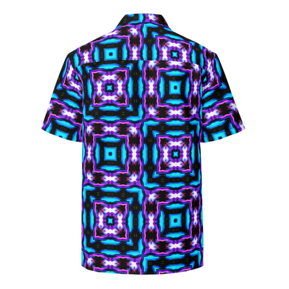 Unisex button shirt (Neon Purple & Blue)