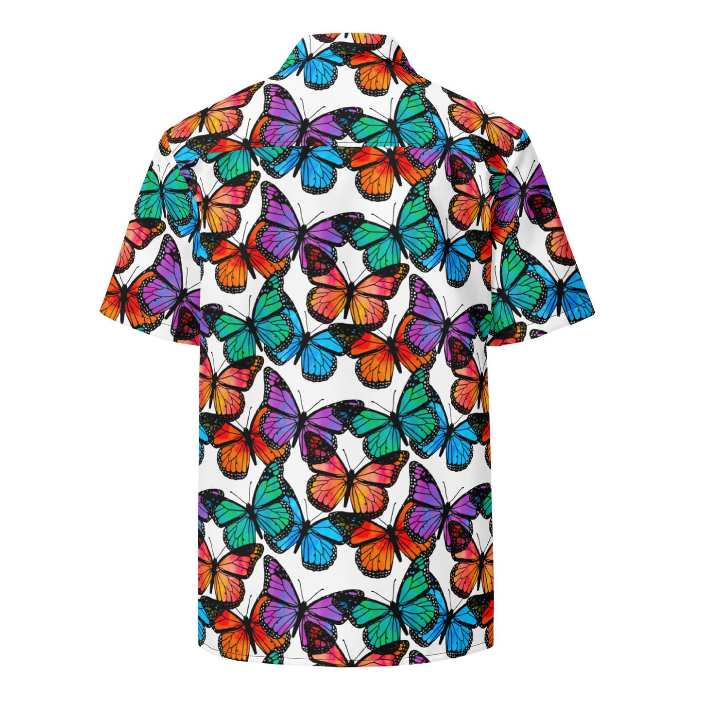 Unisex button shirt (Butterflies)