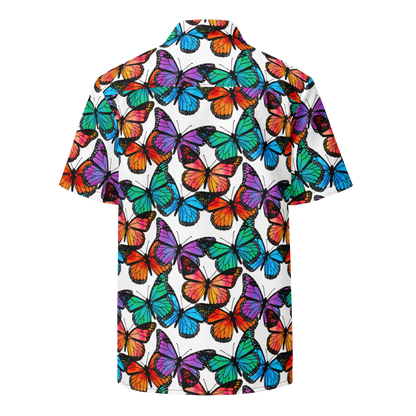 Unisex button shirt (Butterflies)