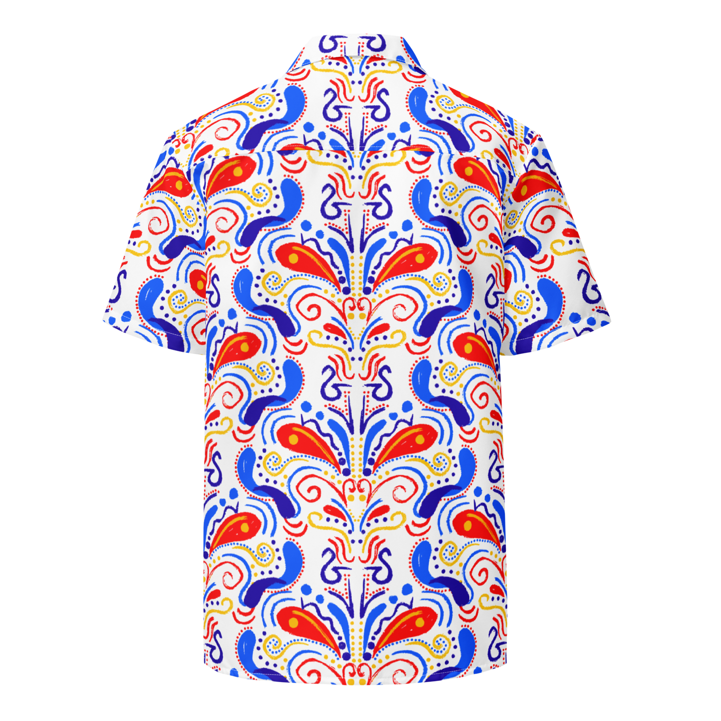 Unisex button shirt (Talavera-inspired|White)