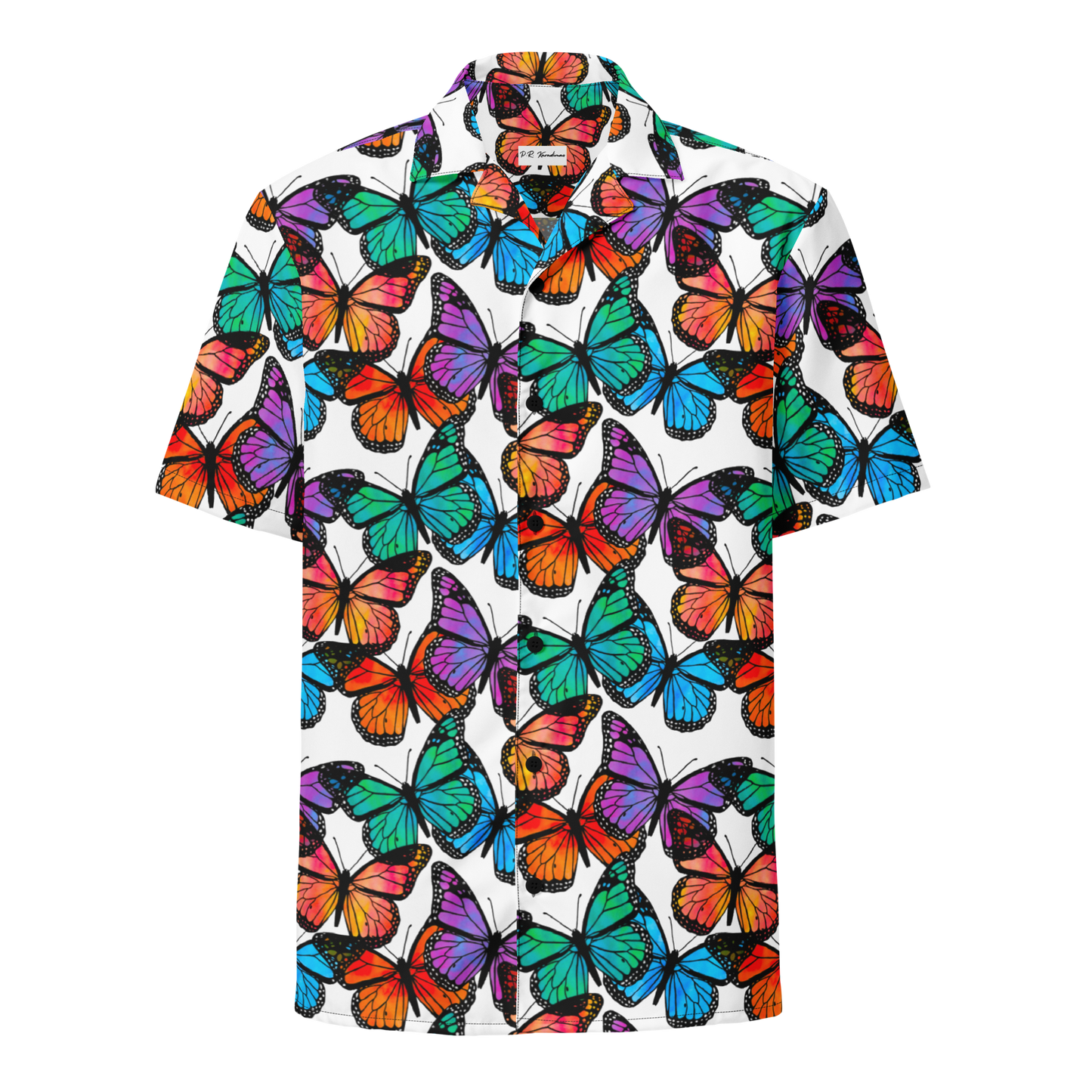 Unisex button shirt (Butterflies)