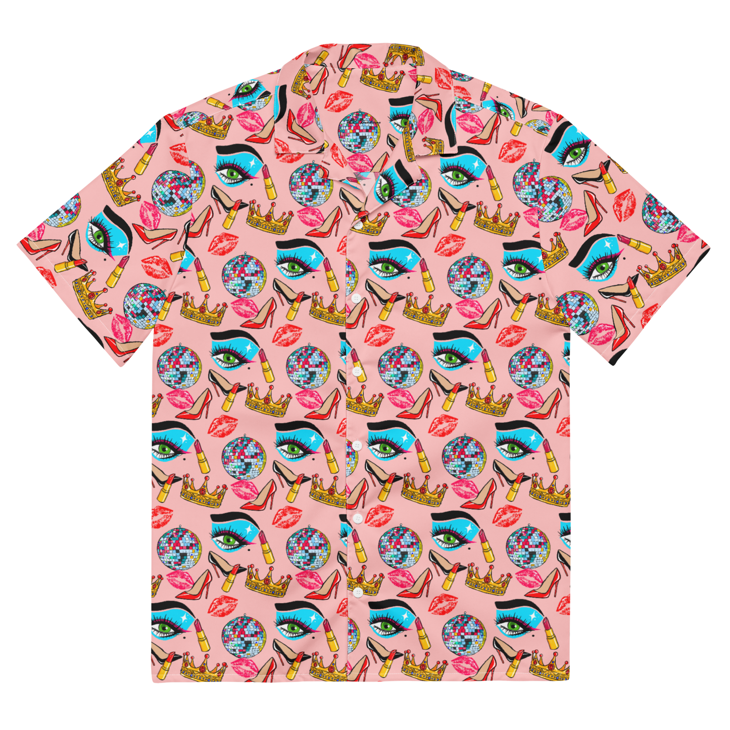 Unisex button shirt (Drag|Pink)