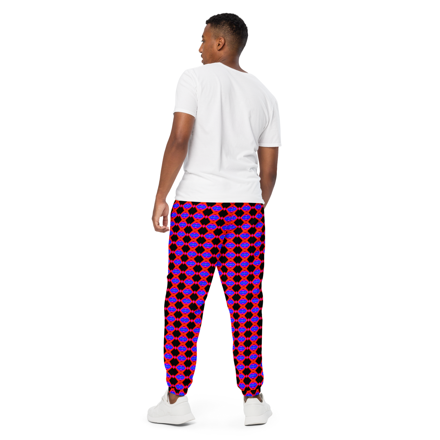 Unisex track pants (Neon Honeycomb)