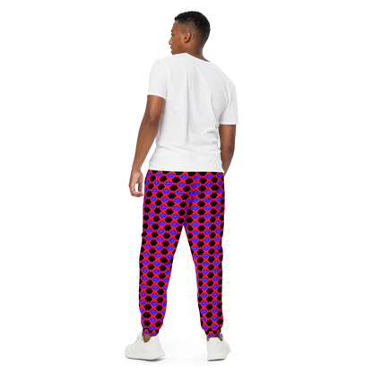 Unisex track pants (Neon Honeycomb)