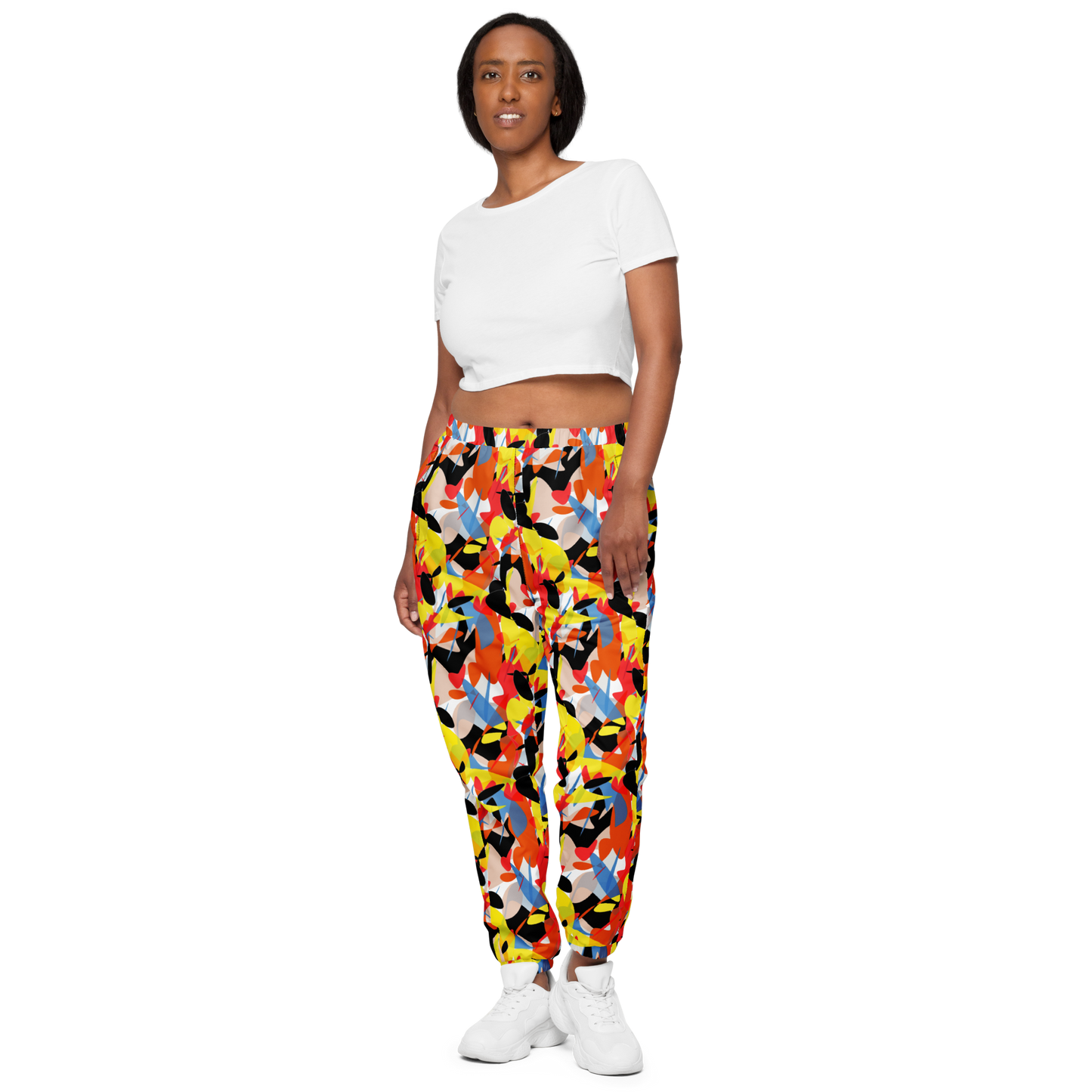 Unisex track pants (Abstract Ovals)