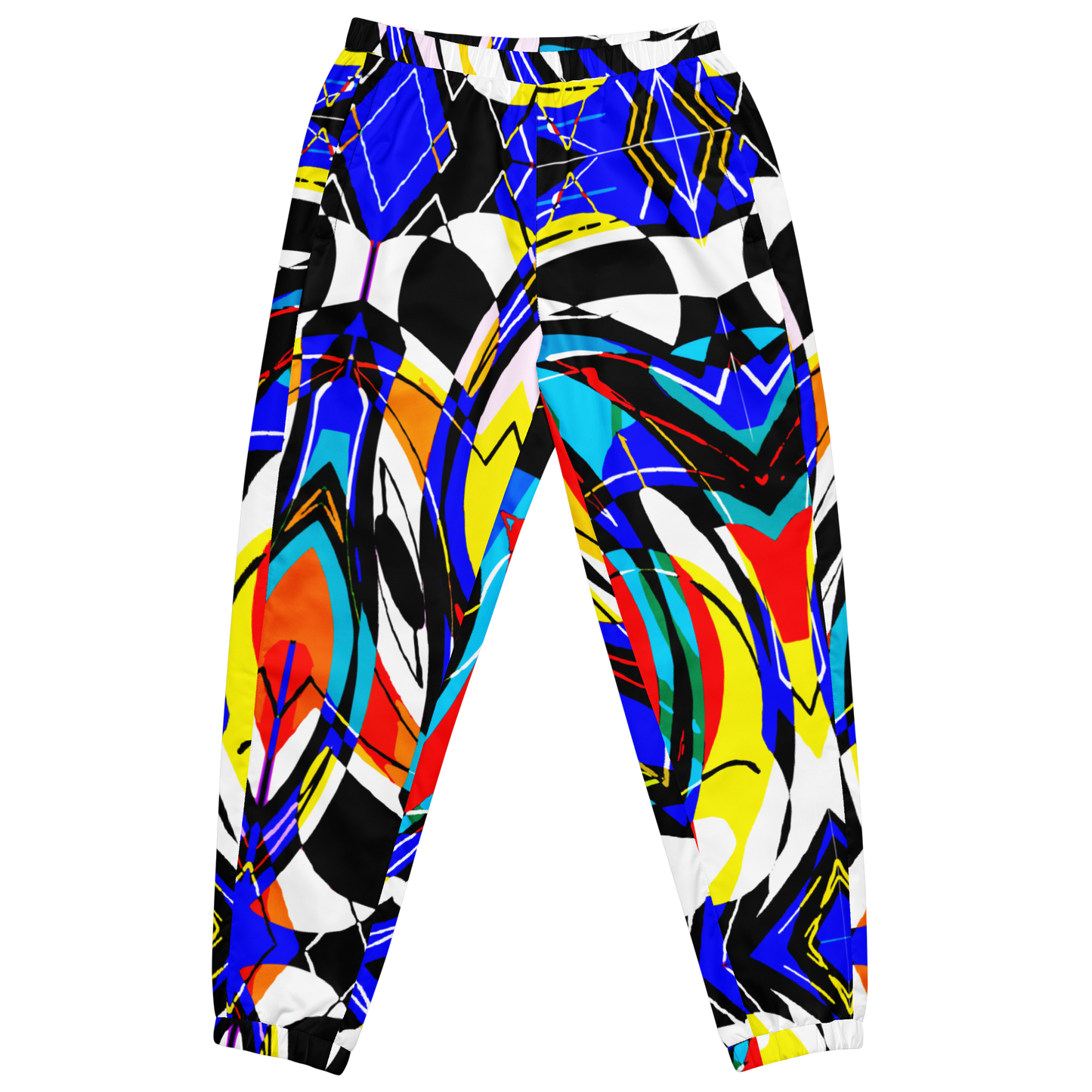 Unisex track pants (Blue Swirls)