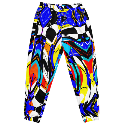 Unisex track pants (Blue Swirls)