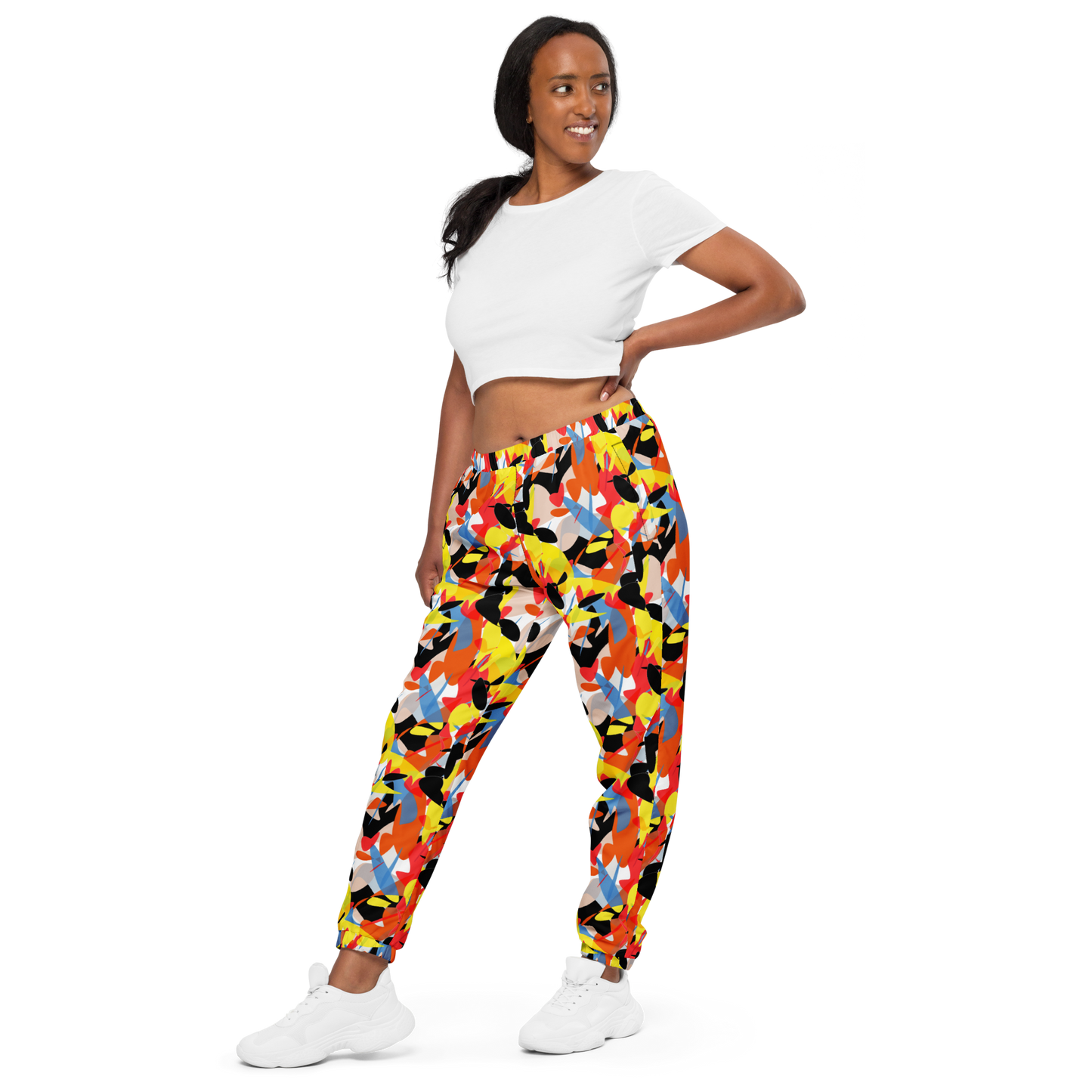 Unisex track pants (Abstract Ovals)