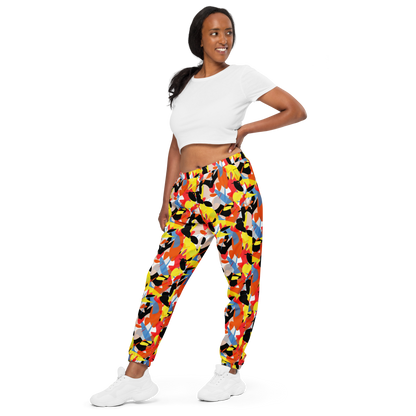 Unisex track pants (Abstract Ovals)