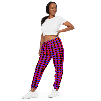 Unisex track pants (Neon Honeycomb)