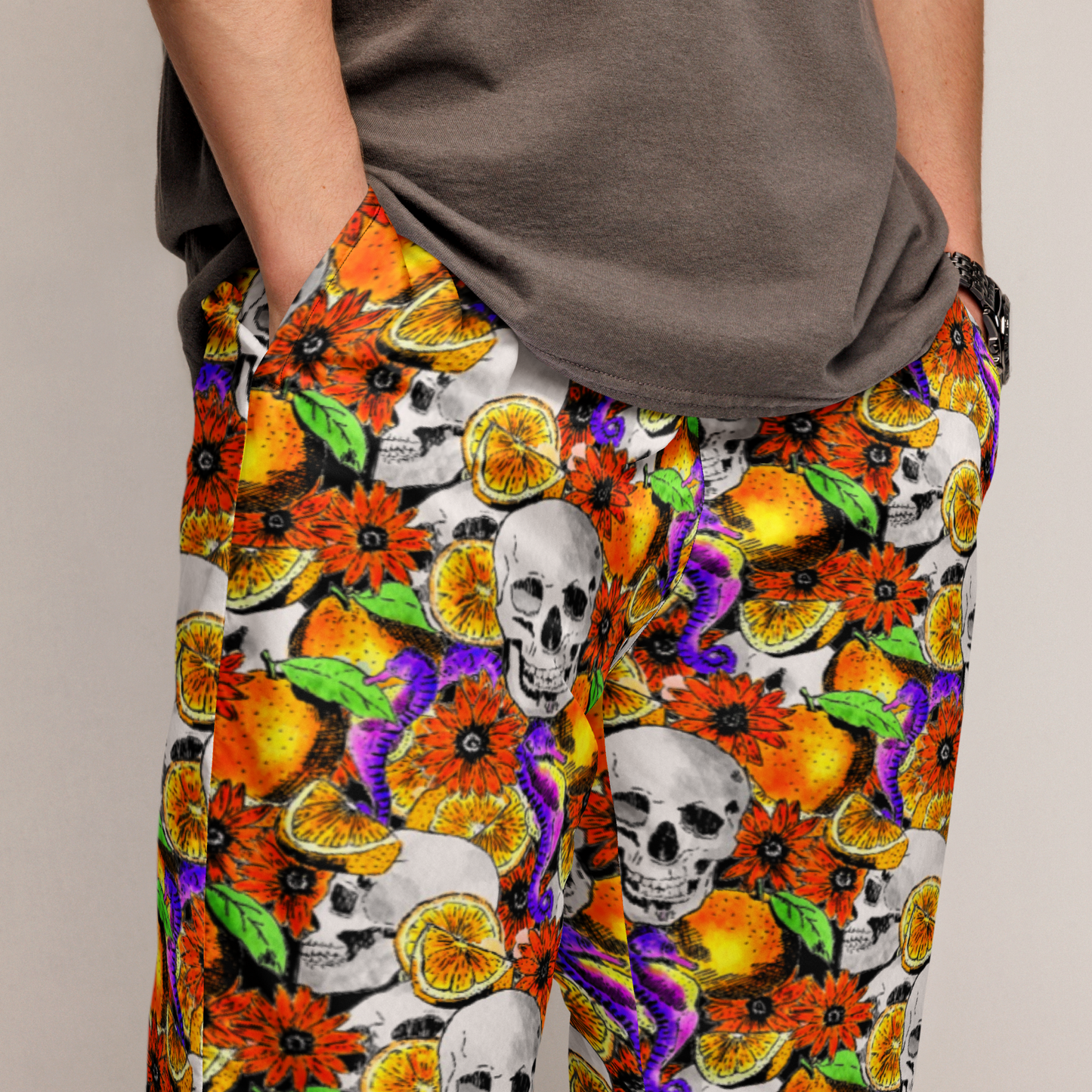 Unisex track pants (Skulls & Oranges)