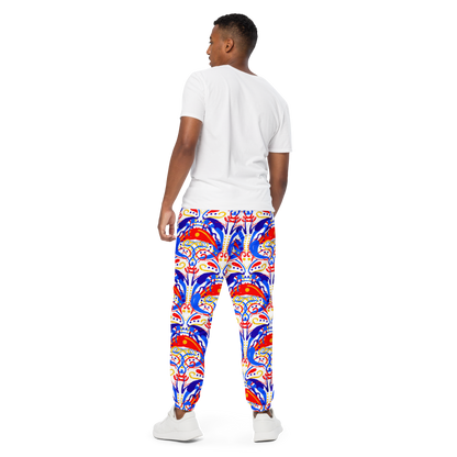 Unisex track pants (Talavera-inspired|White)