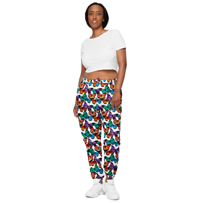 Unisex track pants (Butterflies)