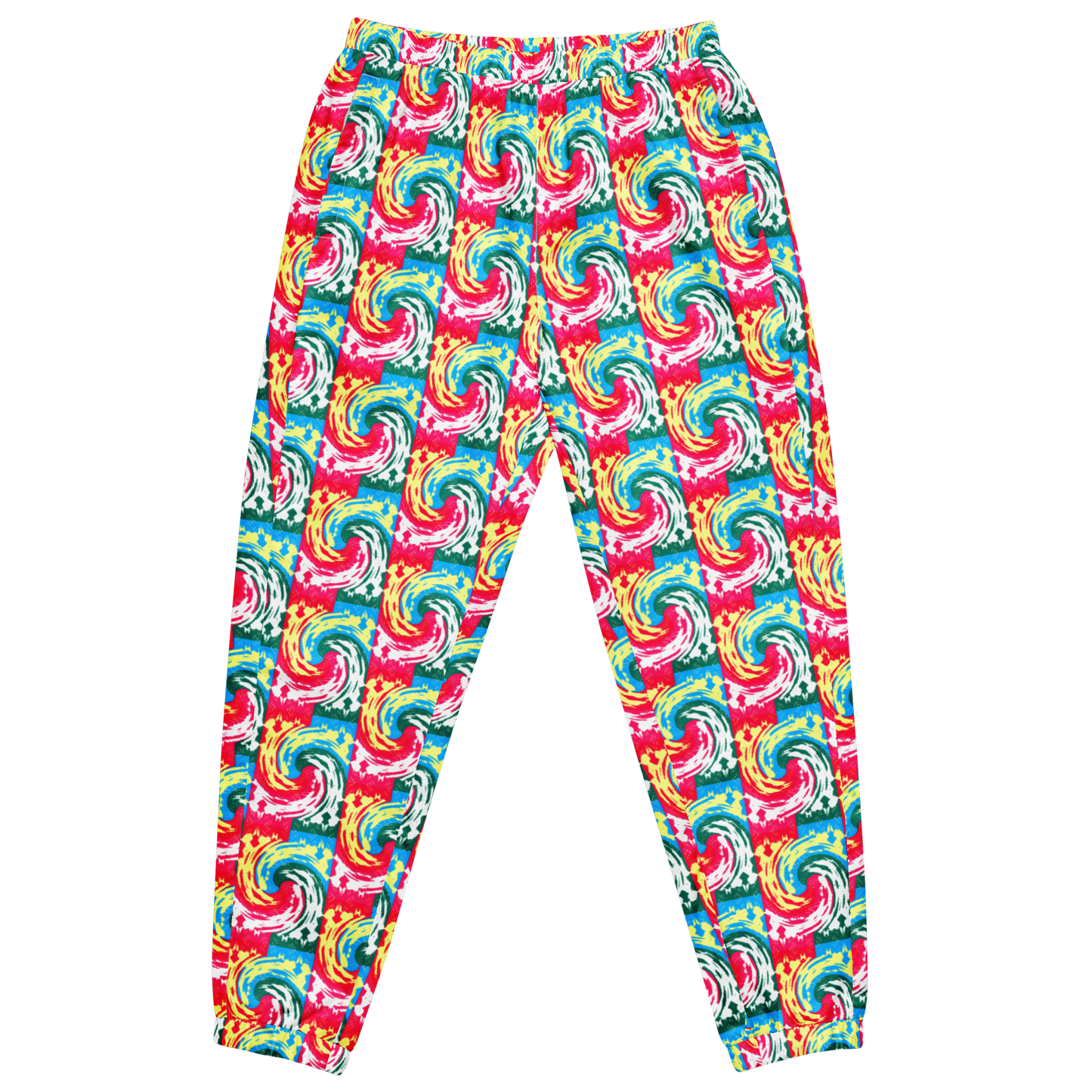 Unisex track pants (Pink Waves)