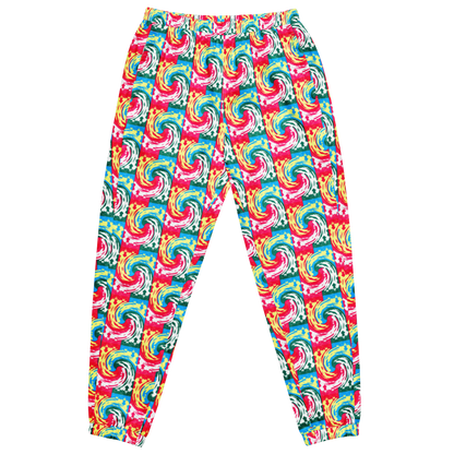 Unisex track pants (Pink Waves)