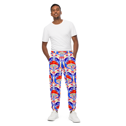 Unisex track pants (Talavera-inspired|White)