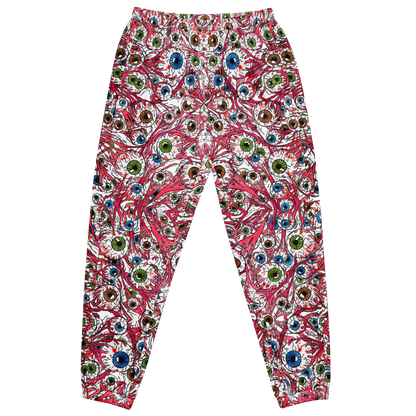 Unisex track pants (Eyeballs|White)