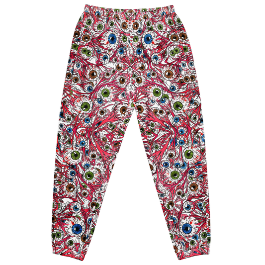 Unisex track pants (Eyeballs|White)