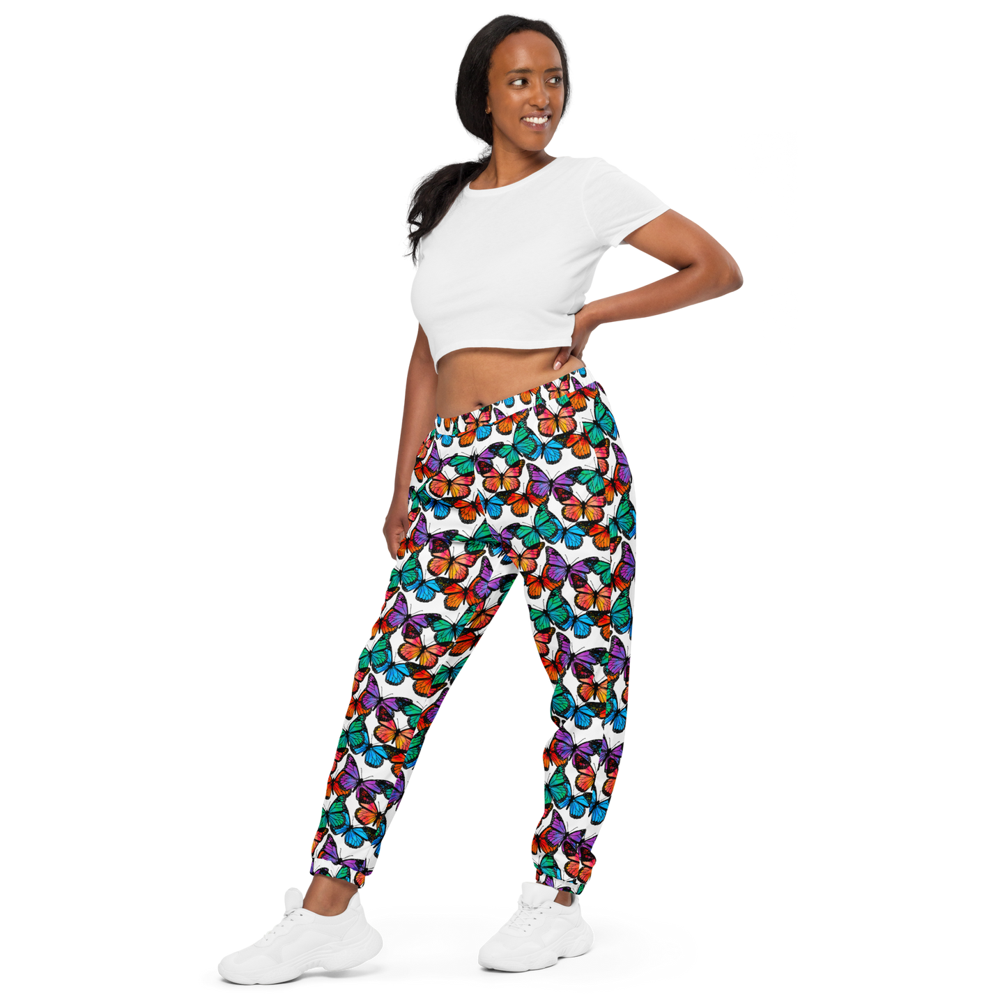 Unisex track pants (Butterflies)