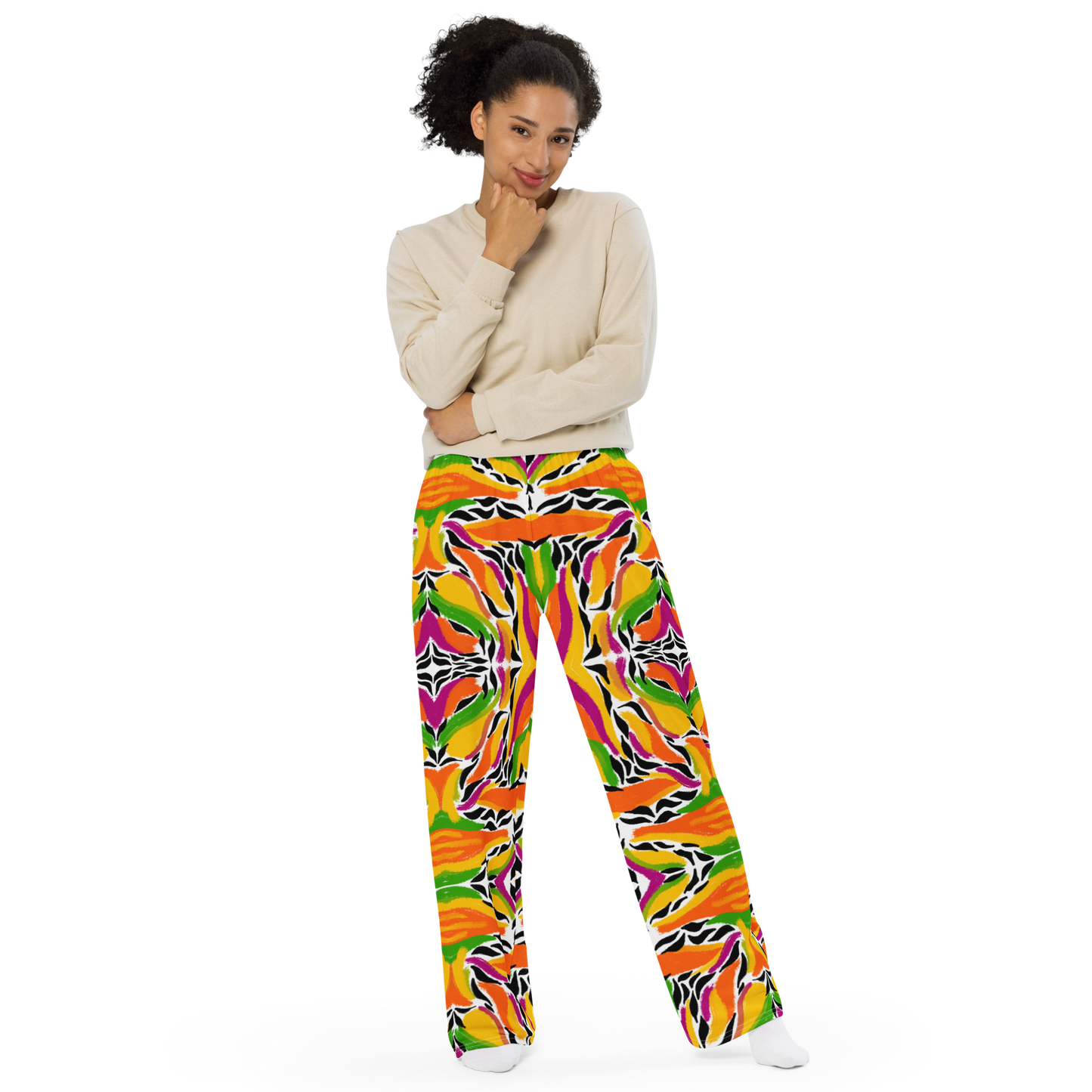 Unisex wide-leg pants (Mango Mosaic)