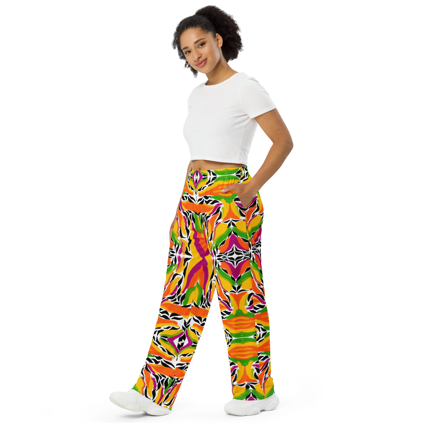 Unisex wide-leg pants (Mango Mosaic)