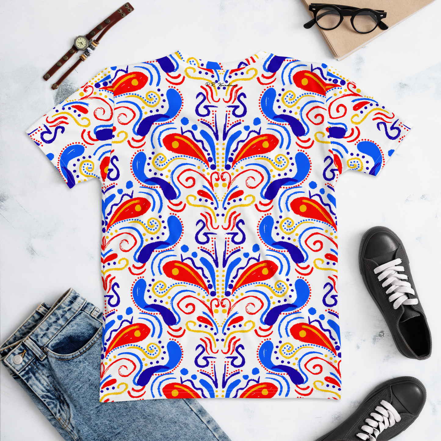 Women's T-shirt (Talavera-inspired|White)