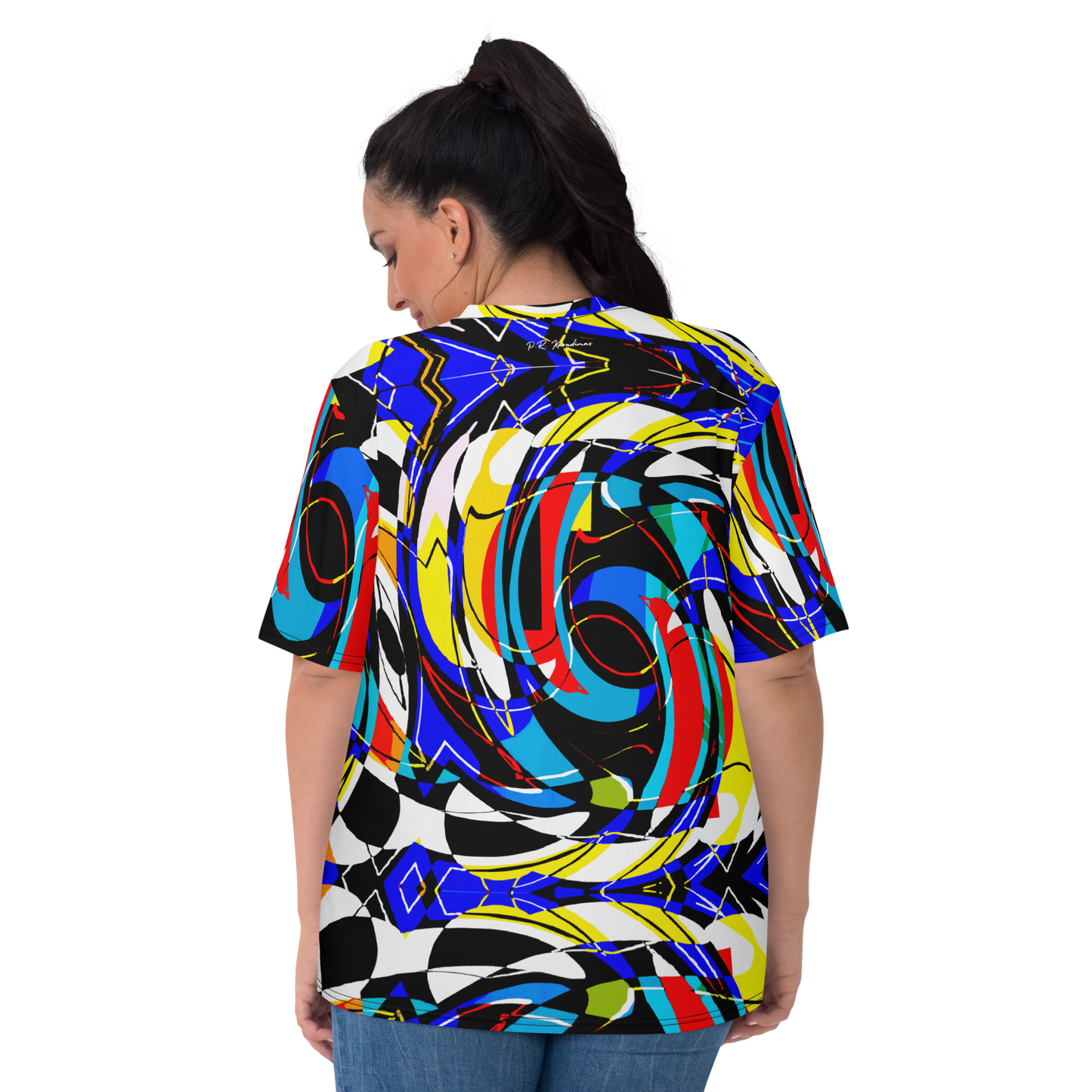 Women's T-shirt (Blue Swirls)