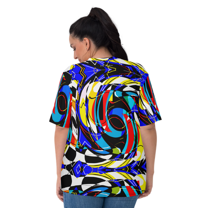 Women's T-shirt (Blue Swirls)