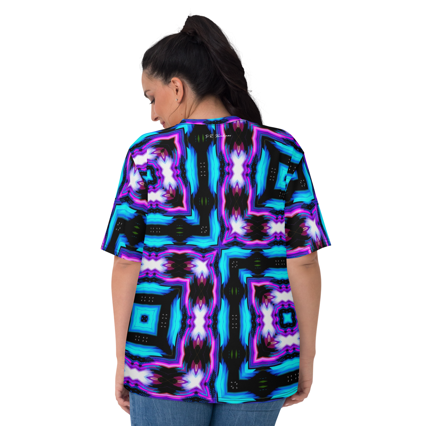 Women's T-shirt (Neon Purple & Blue)