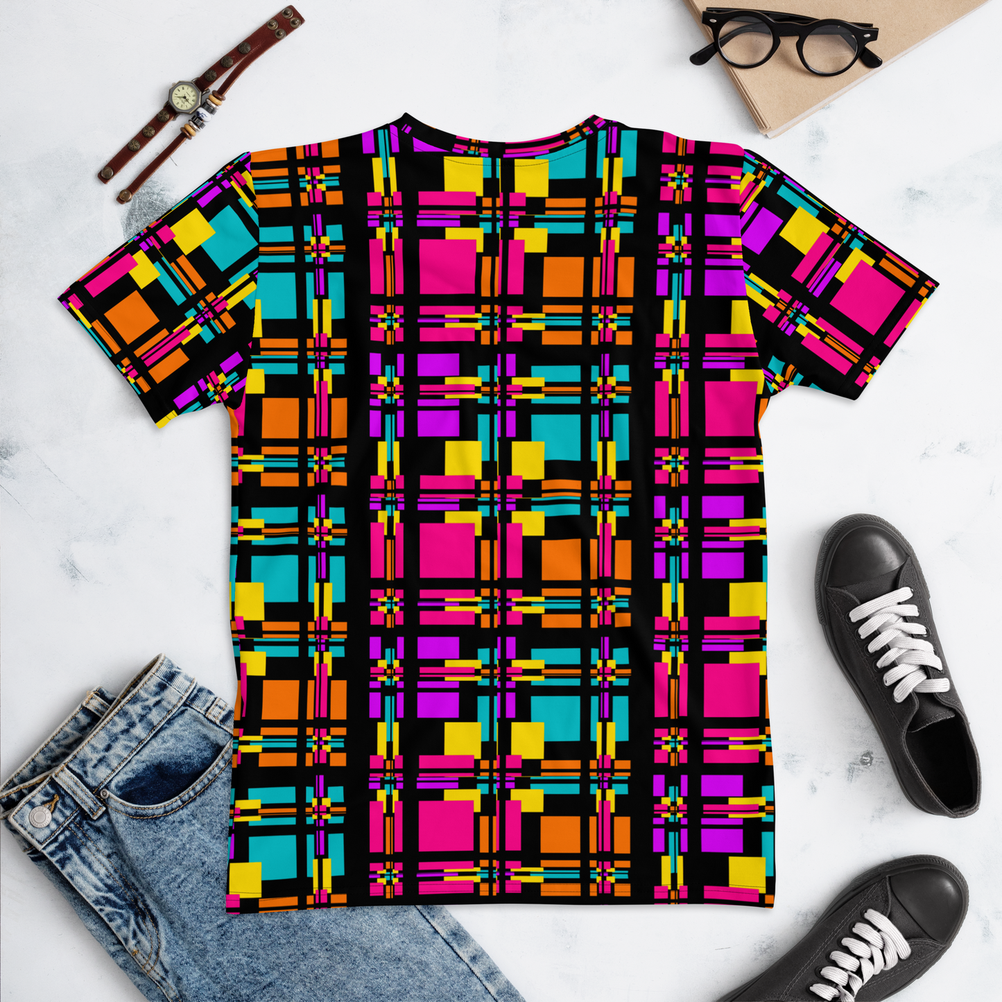 Women's T-shirt (Rainbow Plaid)