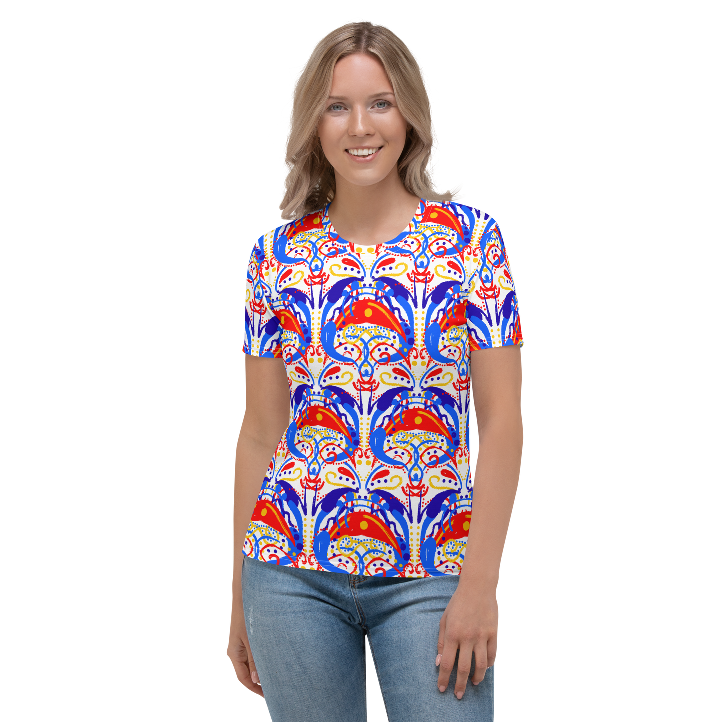 Women's T-shirt (Talavera-inspired|White)