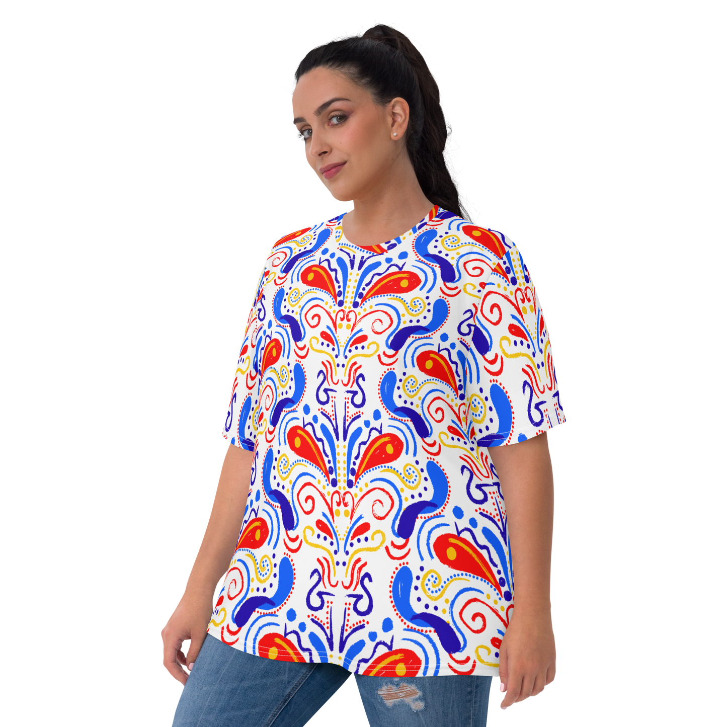 Women's T-shirt (Talavera-inspired|White)