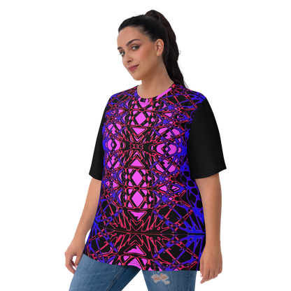 Women's T-shirt (Neon Latticework)