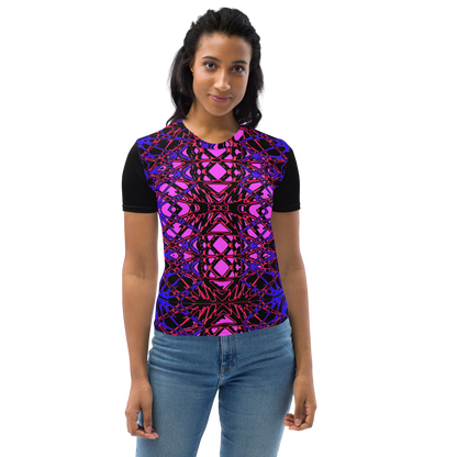 Women's T-shirt (Neon Latticework)