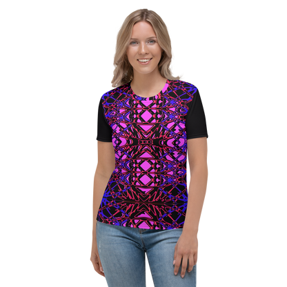 Women's T-shirt (Neon Latticework)