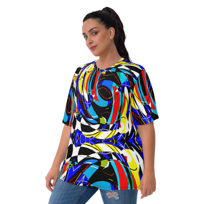 Women's T-shirt (Blue Swirls)