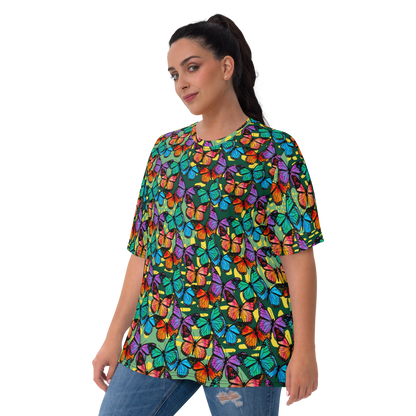 Women's T-shirt (Butterflies - Green)