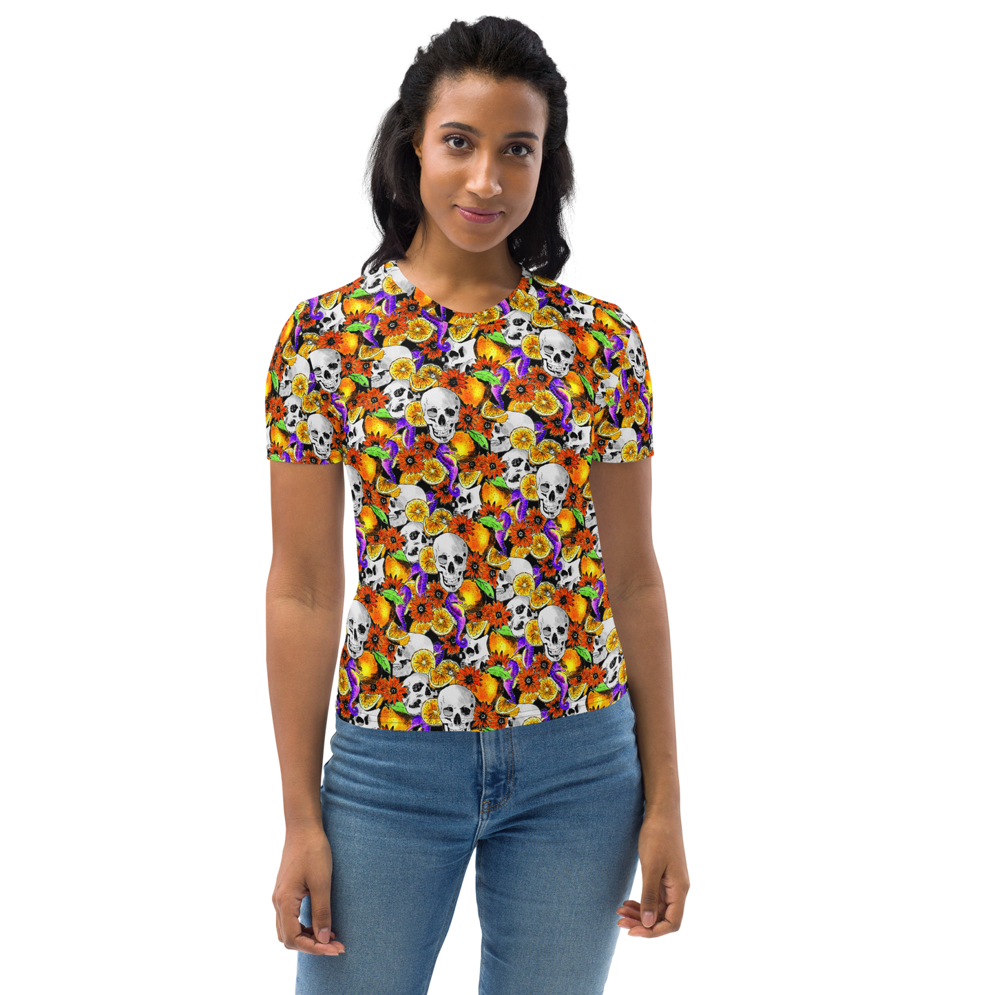 Women's T-shirt (Skulls & Oranges)