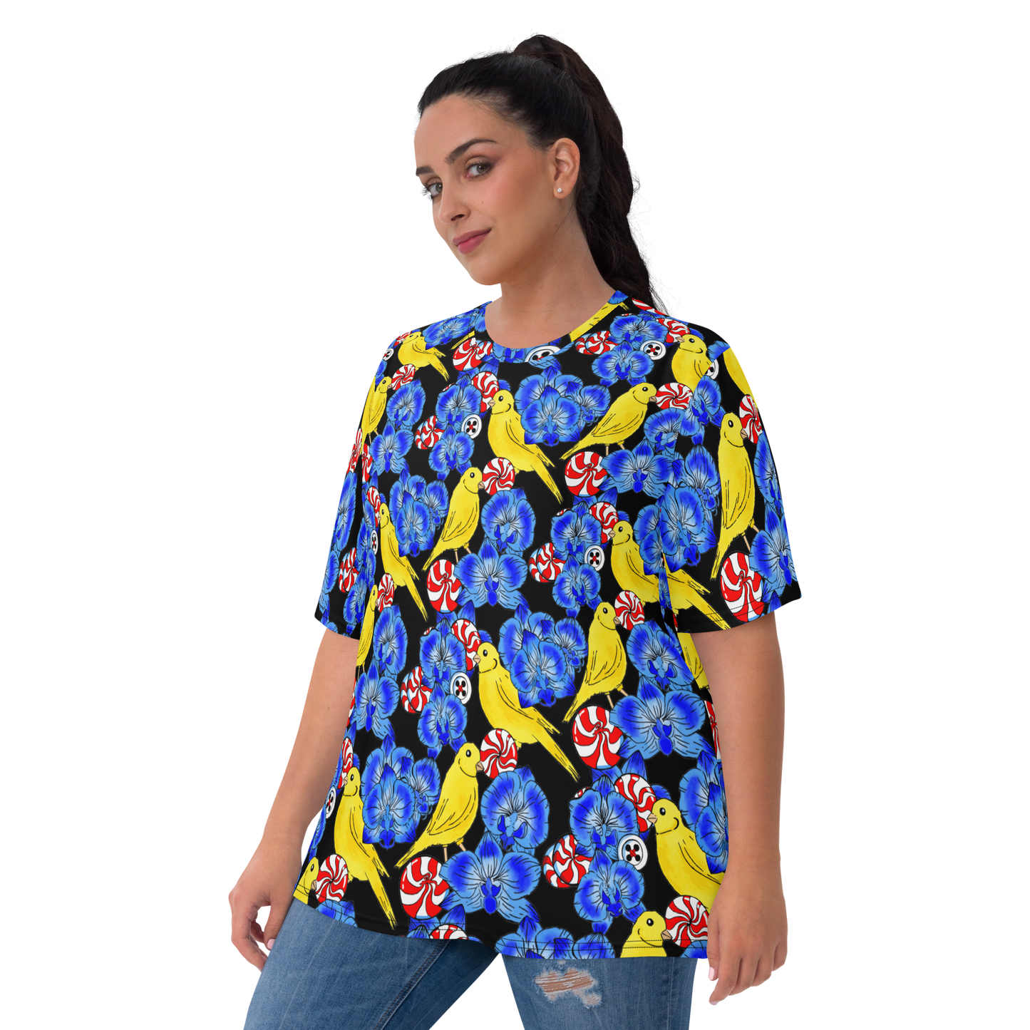 Women's T-shirt (Canaries & Orchids)