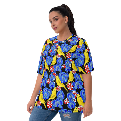 Women's T-shirt (Canaries & Orchids)