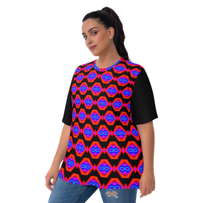 Women's T-shirt (Neon Honeycomb)