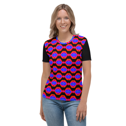 Women's T-shirt (Neon Honeycomb)