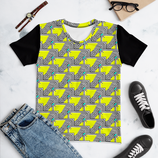 Women's T-shirt (Retro Yellow)