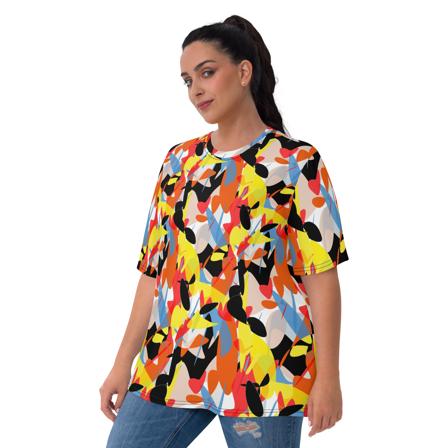 Women's T-shirt (Abstract Ovals)