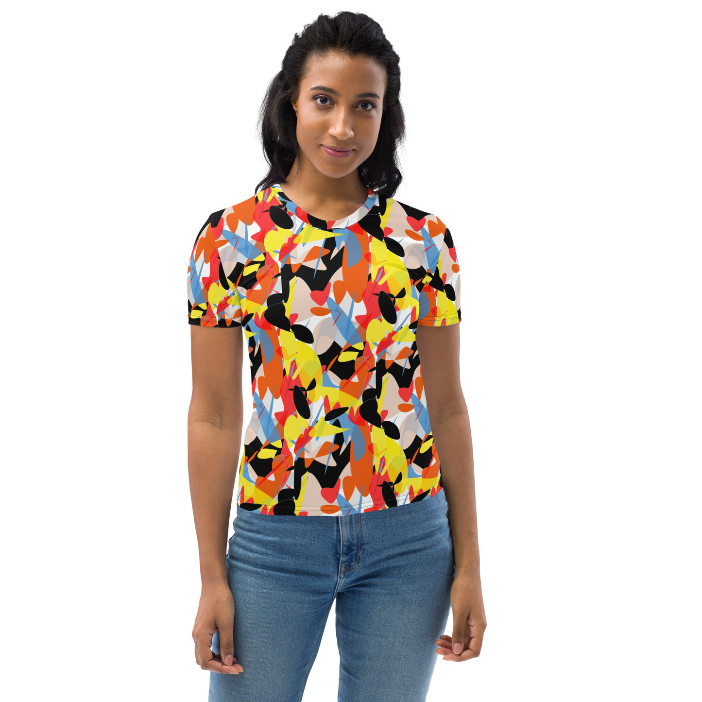 Women's T-shirt (Abstract Ovals)