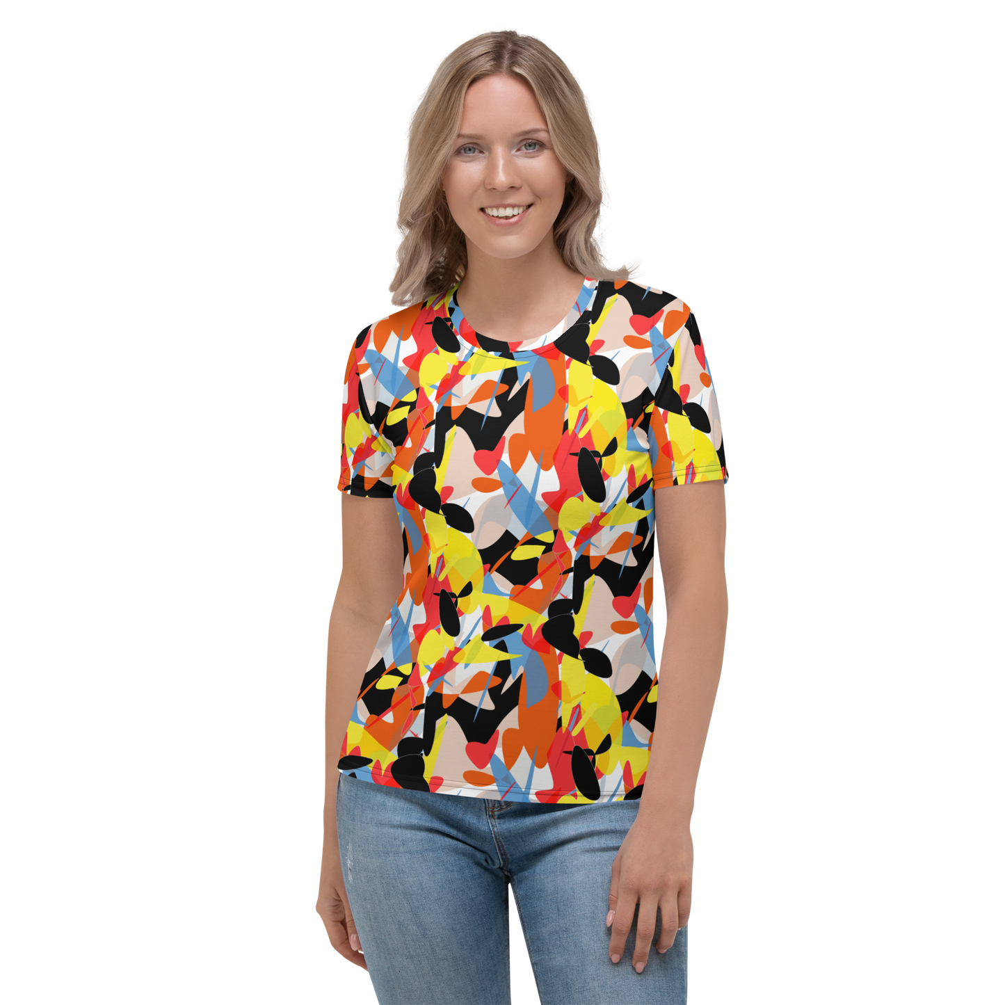 Women's T-shirt (Abstract Ovals)