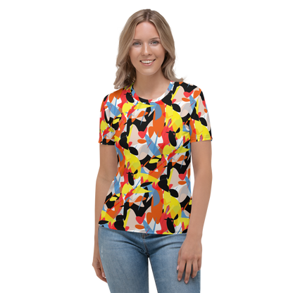 Women's T-shirt (Abstract Ovals)