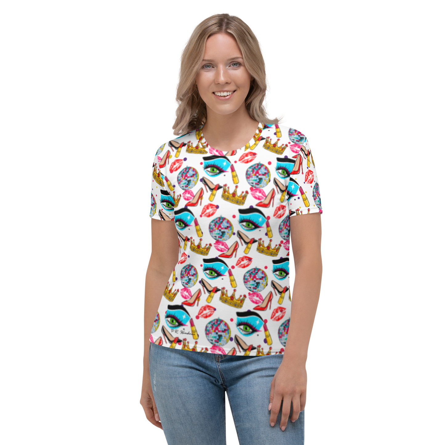 Women's T-shirt (Drag|Polka Dots)