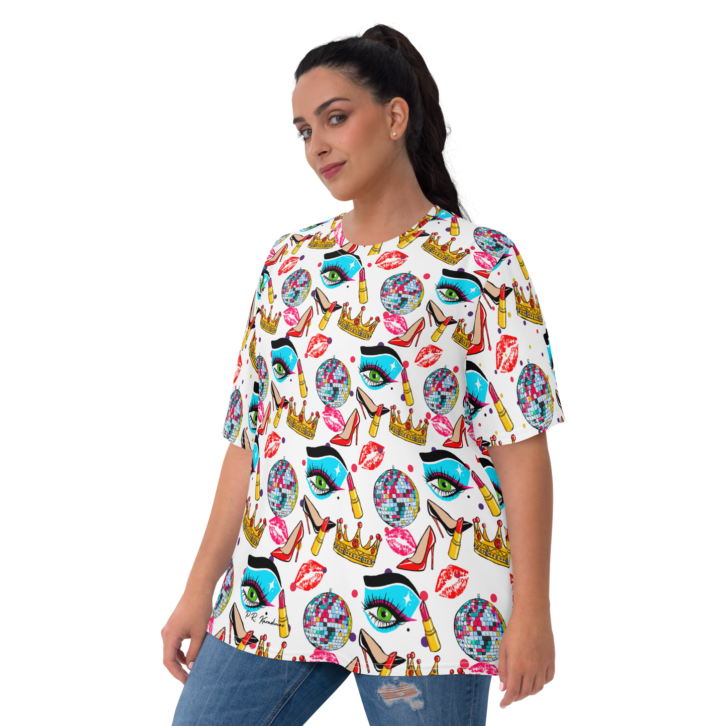 Women's T-shirt (Drag|Polka Dots)